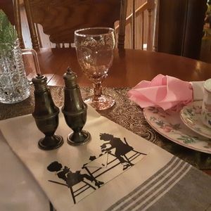 ANTIQUE 1940'S DUCHIN CREATION 925 STERLING SILVER SALT AND PEPPER SHAKERS